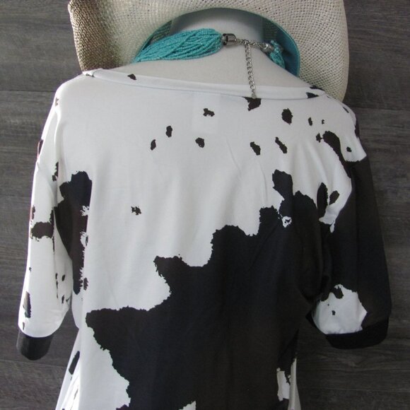 THE SEQUOYAH LADIES COWPRINT/SEQUINED T SHIRT - Picture 8 of 8